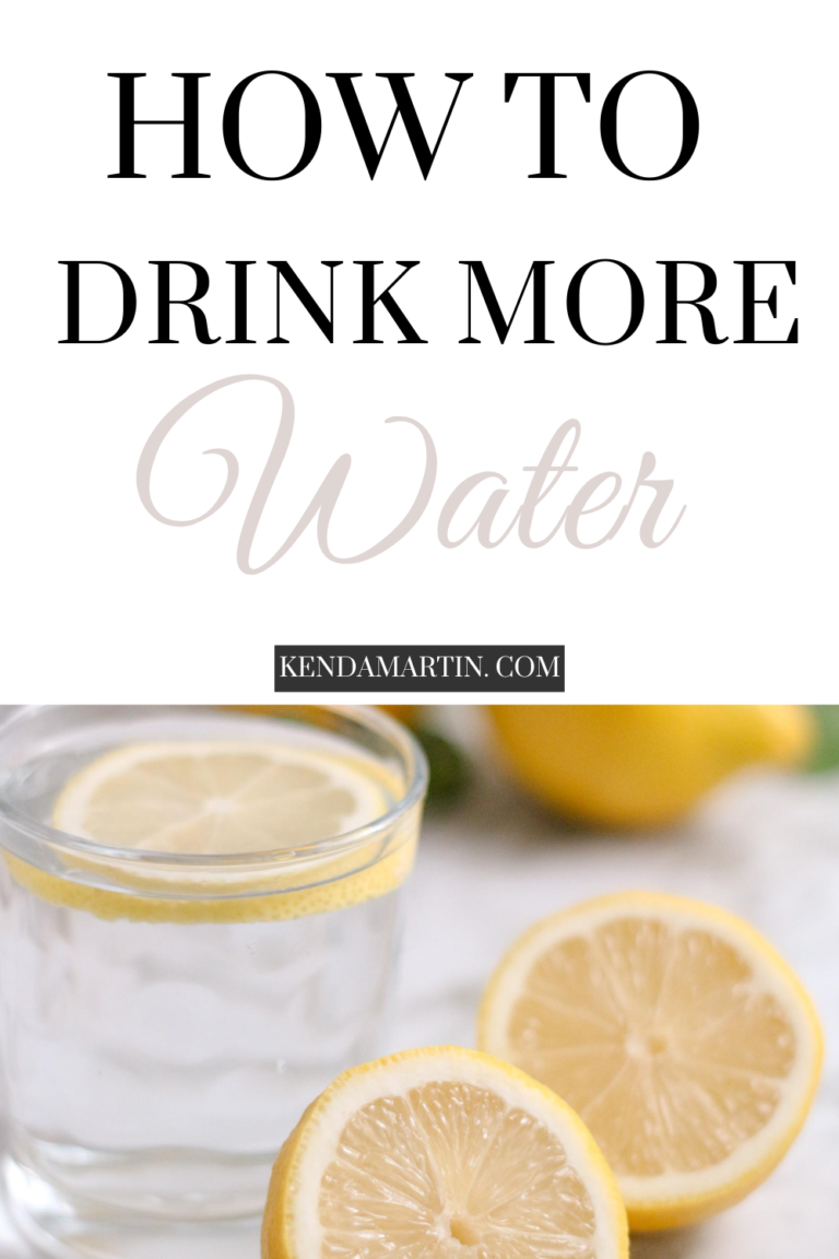 HOW TO DRINK MORE WATER