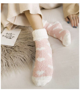 Cozy pink socks
