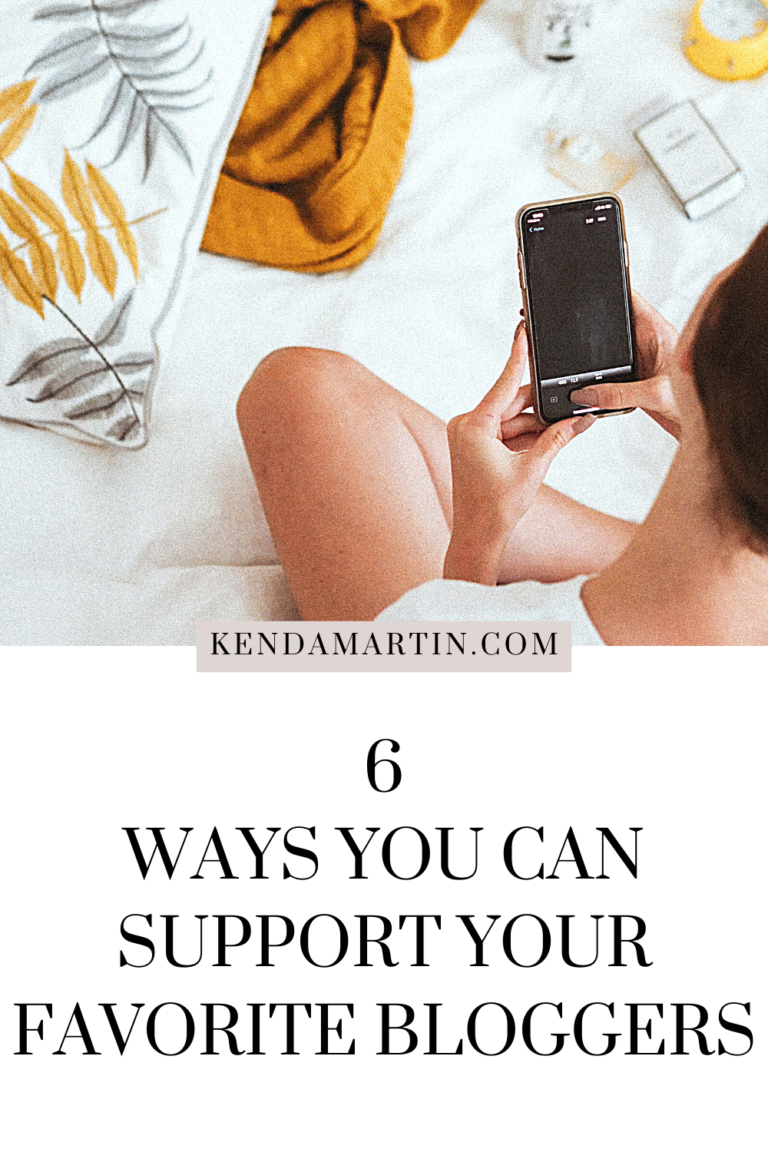 6 WAYS YOU CAN SUPPORT YOUR FAVORITE BLOGGERS