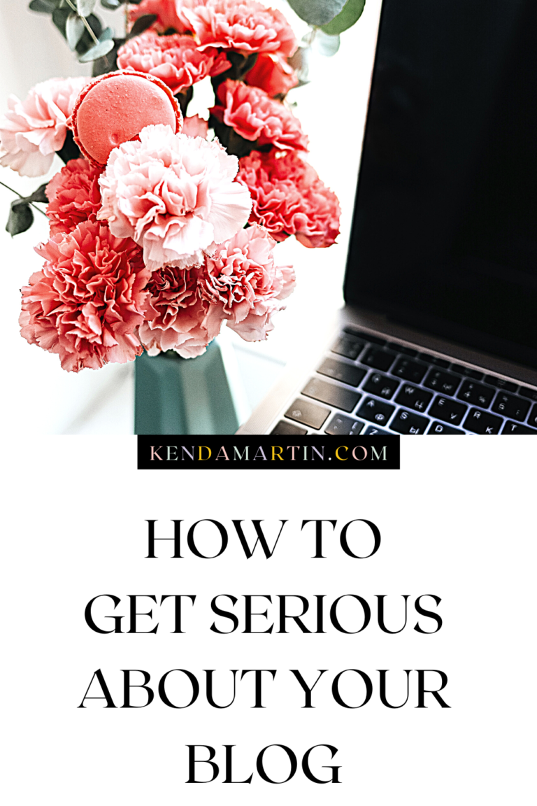 HOW TO GET SERIOUS WITH YOUR BLOG