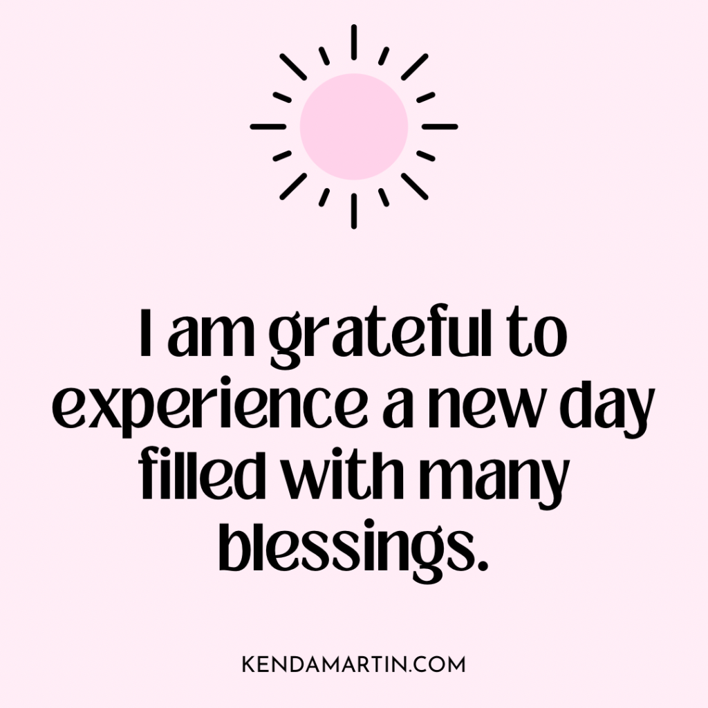 affirmations for gratitude and abundance.