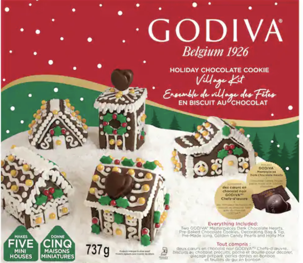 Christmas gingerbread house kit.