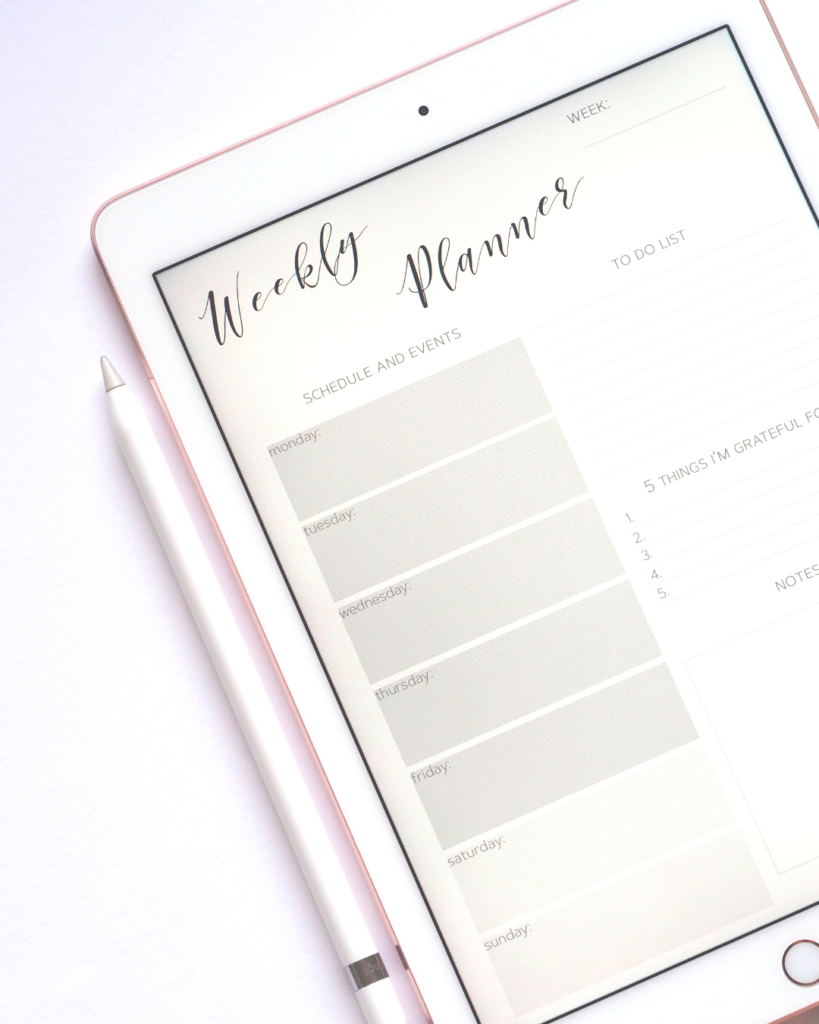 goodnotes planner.