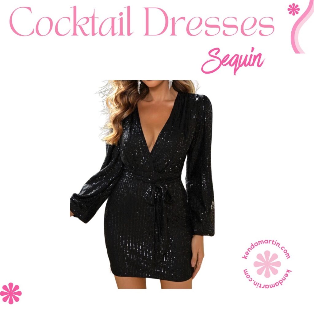 black cocktail dress and date night dress