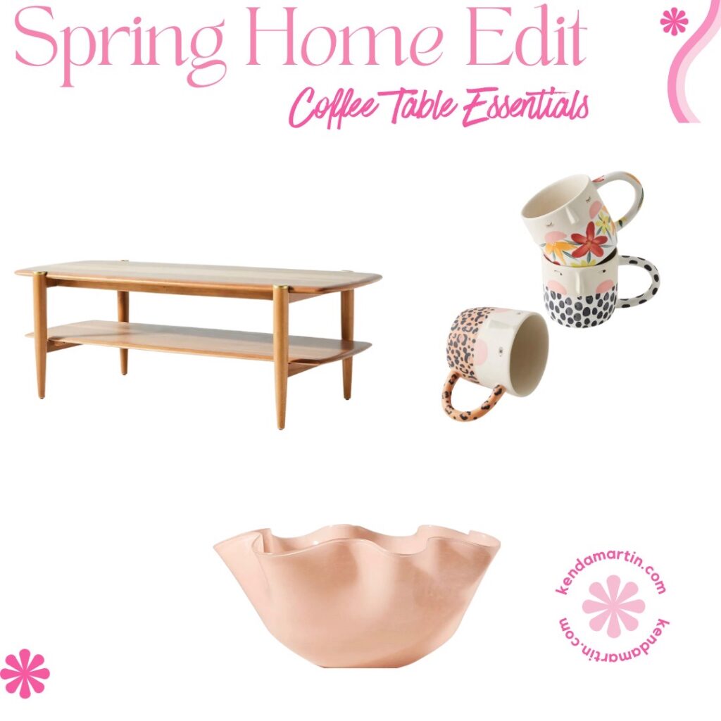 coffee table and coffee table decor