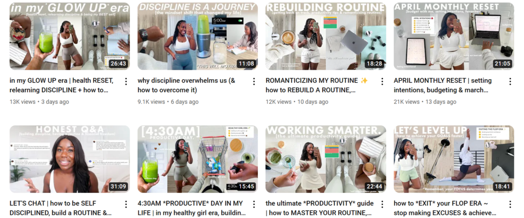 black youtubers, female youtubers for self improvement