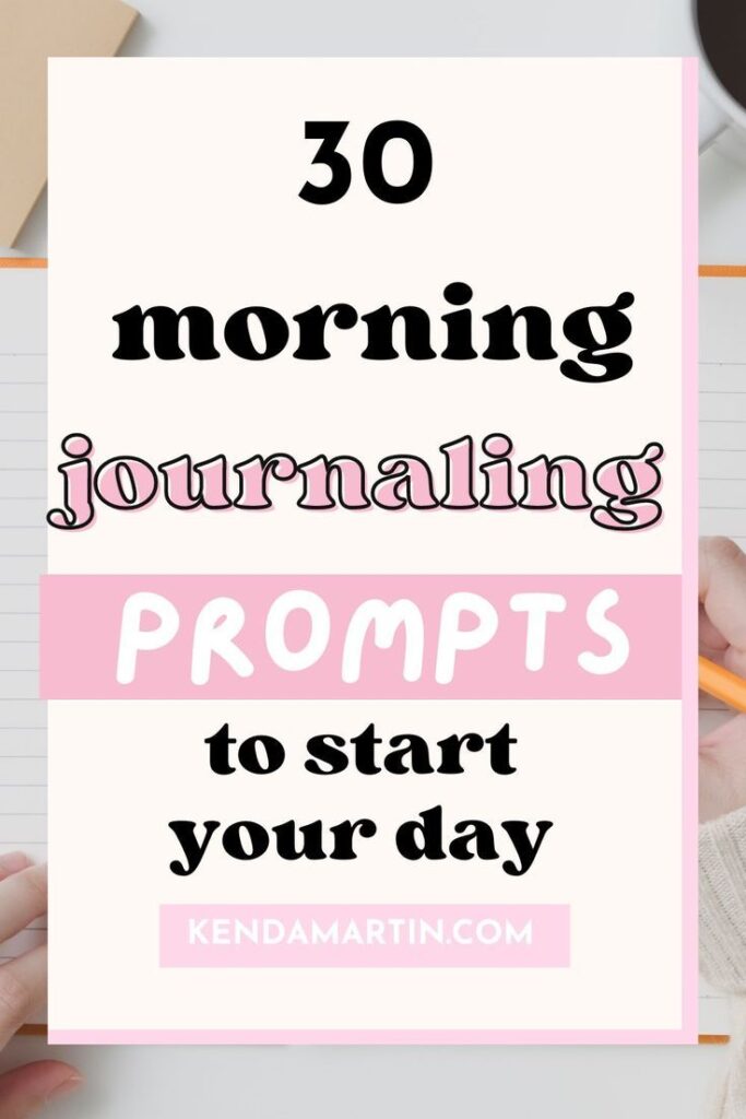 morning journal prompts for adults