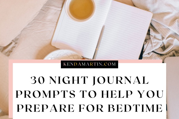 Bedtime writing prompts to clear your mind.