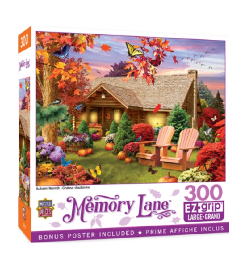 Autumn fall scene puzzles.