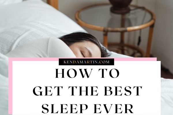 sleeping better and improving sleep quality