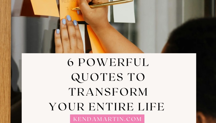 Powerful quote to transform your life